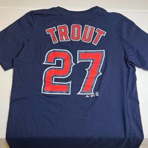 Mike Trout 27 Angels Graphic Tee Size Youth Large